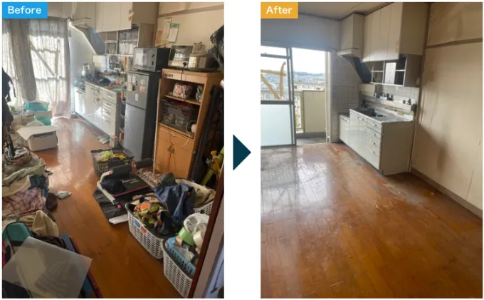 「遺品整理のエンドロールの遺品整理事例」3LDK・物量多めで注意したい契約の見極め