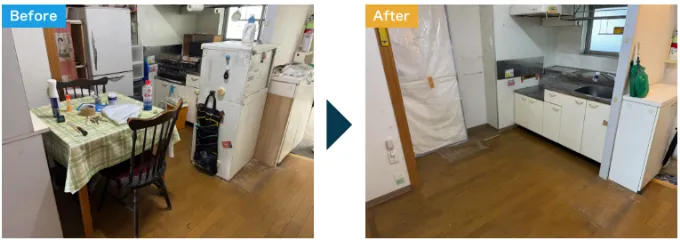 「遺品整理のエンドロールの遺品整理事例」2DK＋物置・探索で思い出の品が見つかった例